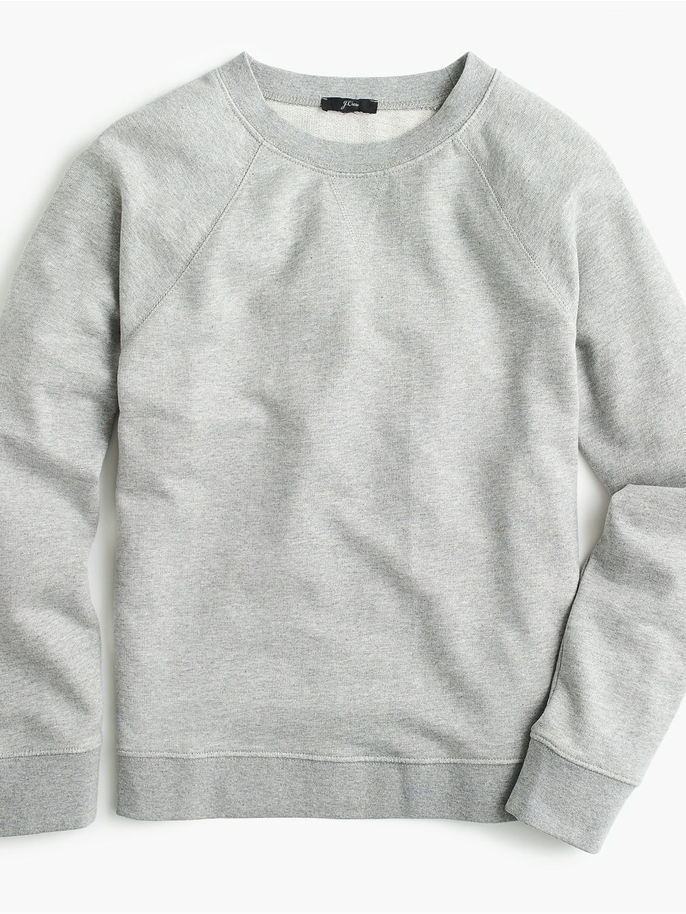 J.Crew Grey French Terry Raglan Sleeve Crewneck Sweatshirt Size Small K6378